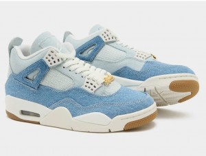 Nikee Air Jordan 4 Worn Tex Denim Blue