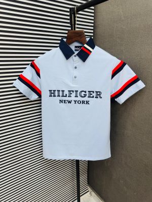 _TOMMY_HILFIGER_BLUE_100% IMPORTED FABRIC CURRENT STORE ARTICLE VERY PREMIUM POLO NECK TSHIRT 255