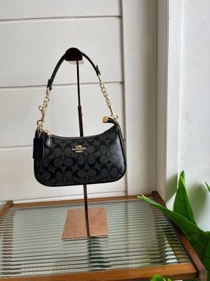 COACH_Teri Shoulder Bag In Signature Canvas dual belts with og box 