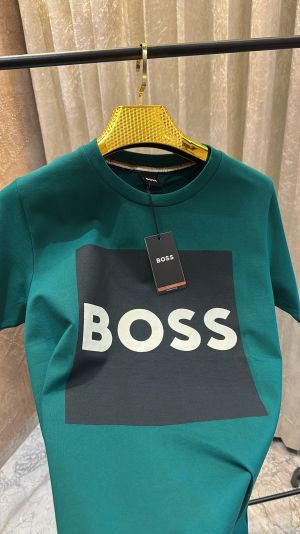 HUGO_BOSS LOGO EMBOSSED PREMIUM HALF SLEEVES TSHIRT