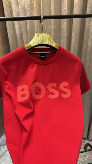 HUGO_BOSS LOGO EMBOSSED PREMIUM HALF SLEEVES TSHIRT