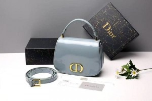 Christian DIOR LADY BAG WITH BRAND BOX BLACK CARRY BAG 5344