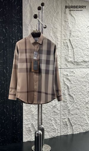 Burberry_Light_Brown_Vintage_Checks_Premium_Shirt_With_Premium_Box_Packing_And_Carry_Bag_(1470)