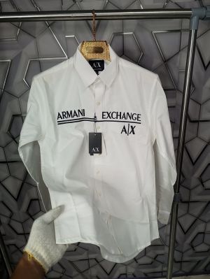 ARMANI_EXCHANGE_WHITE_EMBROIDERY_LOGO_SUPER_PREMIUM_OXFORD_SHIRT_(1547)