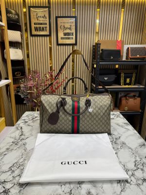 GUCC_I DUFFLE WITH DUST BAG PREMIUM QUALITY (BROWN)
