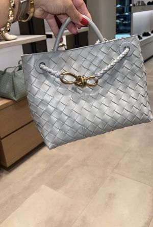 Bottega Veneta Andiamo Grey Premium With Dust Cover Packing