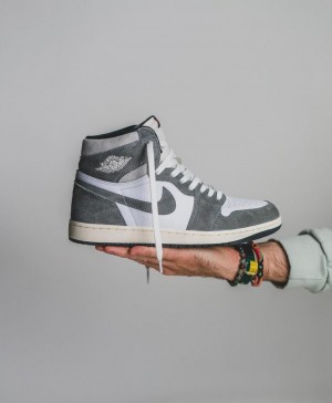 Nik e Air Jordan 1 High Washed Black