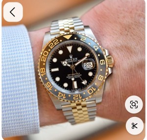 ROLE.X GMT MASTER GOLD TWO TONE BLACK 003