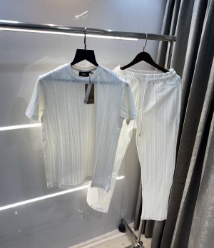 Zar a White Premium Knitted Classic Cord Set