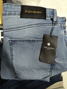 YSL Imported Fabric Turkey Denim Light Blue 644
