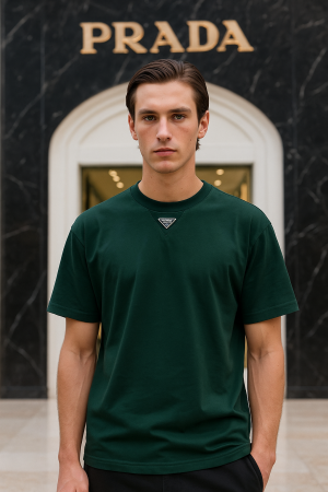 P R A D A A IMPORTED T-SHIRT green