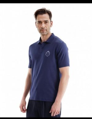 Rare Rabbi t Premium Polo Tshirt Printed Logo With Back side Brand Printed Design Blue 2297