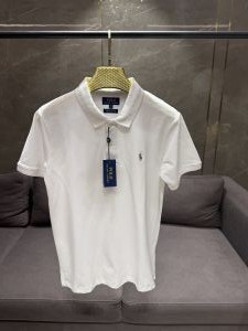 RALPH LAURE_N POLO WHITE PREMIUM CLASSIC POLO