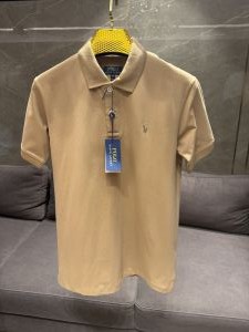 RALPH LAURE_N POLO MUSTARD PREMIUM CLASSIC POLO