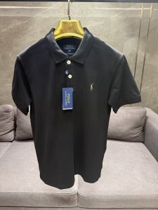 RALPH LAURE_N POLO BLACK PREMIUM CLASSIC POLO