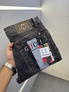 GUCC-I PREMIUM BLACK DENIM JEANS REGULAR FIT LENGHT 39 PRODUCT CODE 41