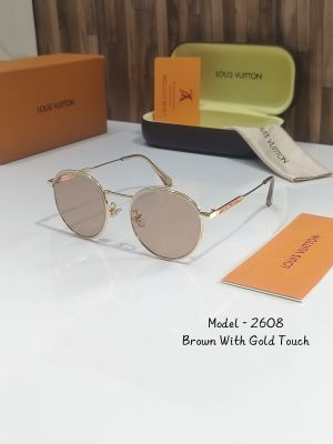 LOUIS_VUITTON 2608 BROWN WITH GOLD TOUCH DESIGNER STORE ARTICLE 144