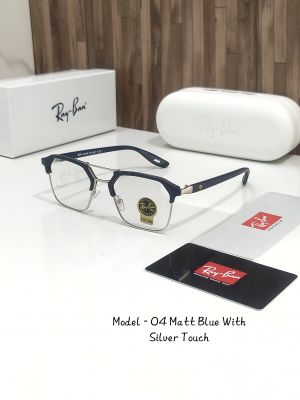 RAYBAN 04 STORE MODEL MATT BLUE WITH SILVER TOUCH 141
