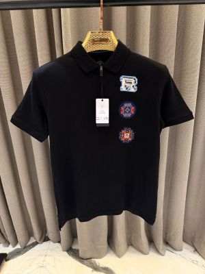 Rare Rabbit Chest Logo Polo T-shirt Black 