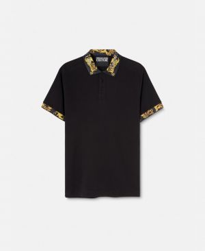 Versac_e Imported Very Premium Bio Washed Classic Polo T-shirt