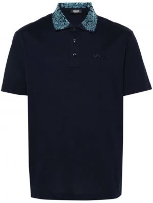 Versac_e Imported Very Premium Bio Washed Classic Polo T-shirt