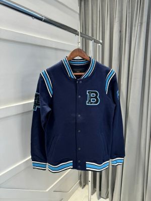Hugo Bos s premium varsity jacket navy 1557