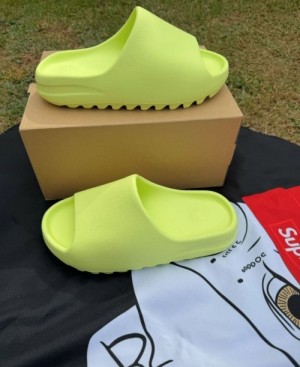 Adidas Yeezy Green Premium Slides