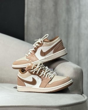 Nikee Air Jordan 1 Low Se Hemp Light British Tan Brown