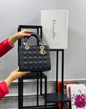 _Lady_dior_signature_bag_with_og_box(8850-black)