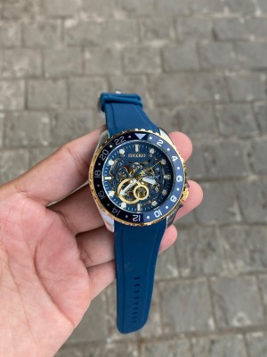Seiko Automatic blue gold