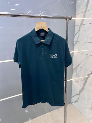 Emporio Arman i Green Premium Imported 240 GSM Interlock Lycra Fabric Polo Tshirt with Emboss Logo 515