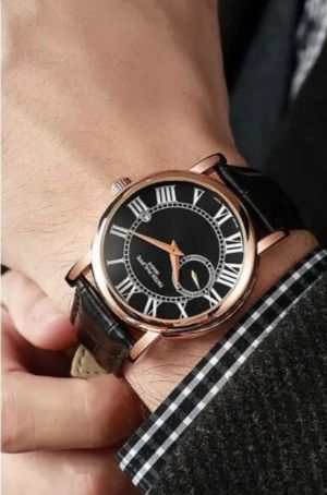 PATEK_PHILLIPPE MENS LEATHER WATCH