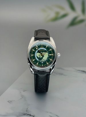 OMEG_A MENS GREEN WATCH
