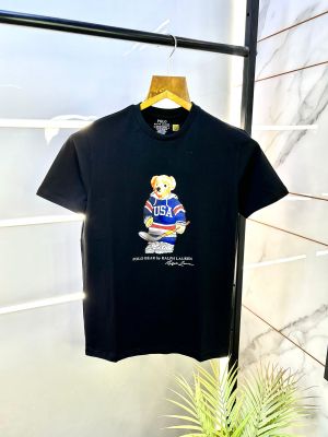 Ralph_Lauren Polo Black Premium Round Neck T-shirt F2674-B3