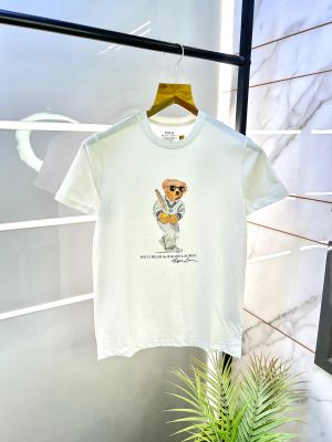 Ralph_Lauren Polo White Premium Round Neck T-shirt F2674-W1