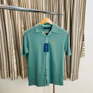 Ralph-lauren half sleeve premium shirt green 281