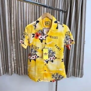Gucc i x printed half sleeves shirt 813