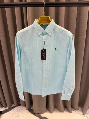Ralph_Lauren Chest Logo Lining Full Sleeves Shirt Sky Blue