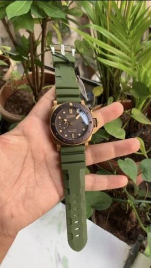 Panerai Submersible Bronzo Green Strap
