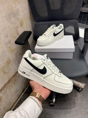 Nikee Airforce 1 Lv8 Leather Cream Black