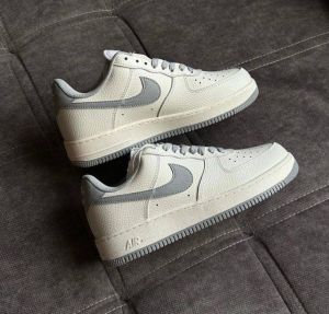 Nik_e airforce 1 07 low dark GREY WHITE SAIL Men Shoes