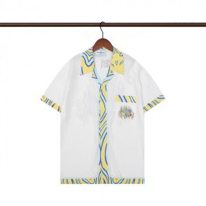 Casablanca White Printed Imported Half Shirt
