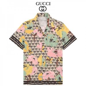 Gucc i Collab Monogram Printed Imported Half Shirt