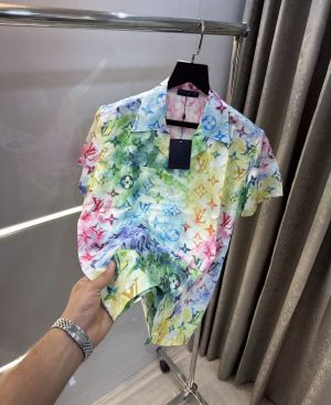 Louis  Vuitton Monogram Printed Imported Half Shirt