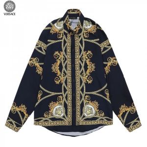Versace Couture Black Printed Imported Full Sleeves Shirt