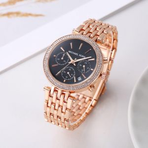 Micheal Kors Darcy Chronograph Rose-gold Black