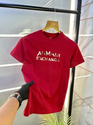 Arman_i Exchange Maroon Embroidery Print Premium Round Neck T-shirt F2470-MA