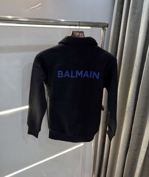Balmai n Paris Black Blue Imported Zipper Jacket