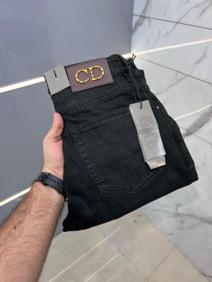 Christian Dio r Black Premium Imported Stretchable Lycra Fabric Straight Fit Denim 2501