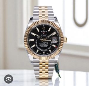 ROLEEX SKY DWELLWER two tone black dial premium quality watch 003